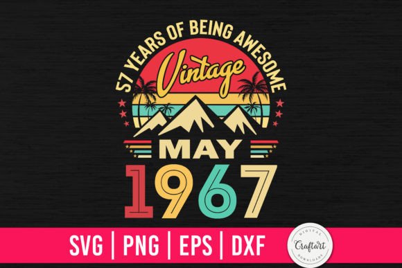 Download Vintage 1967 May 57th Birthday Gifts - 1967 Collection