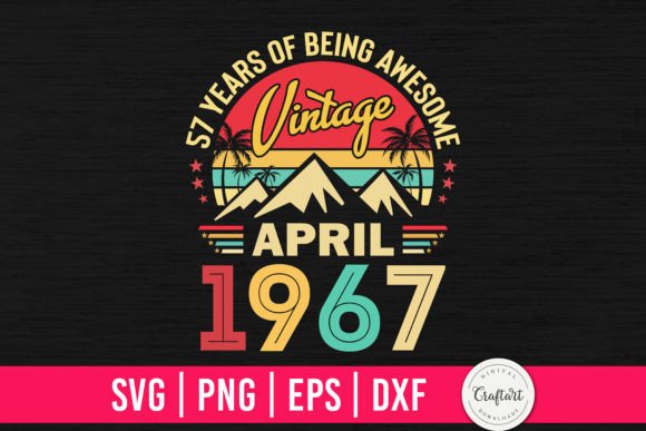 Download Vintage 1967 April 57th Birthday Gifts - 1967 Collection