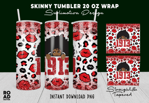 Download 1913 Afro Woman Tumbler Wrap - Premium Resources