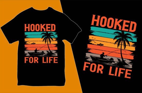 Download Fishing Retro Vintage Tshirt Design - Premium Resources