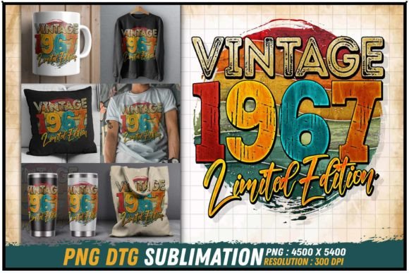 Download Vintage 1967 Limited Edition Retro Round - 1967 Collection